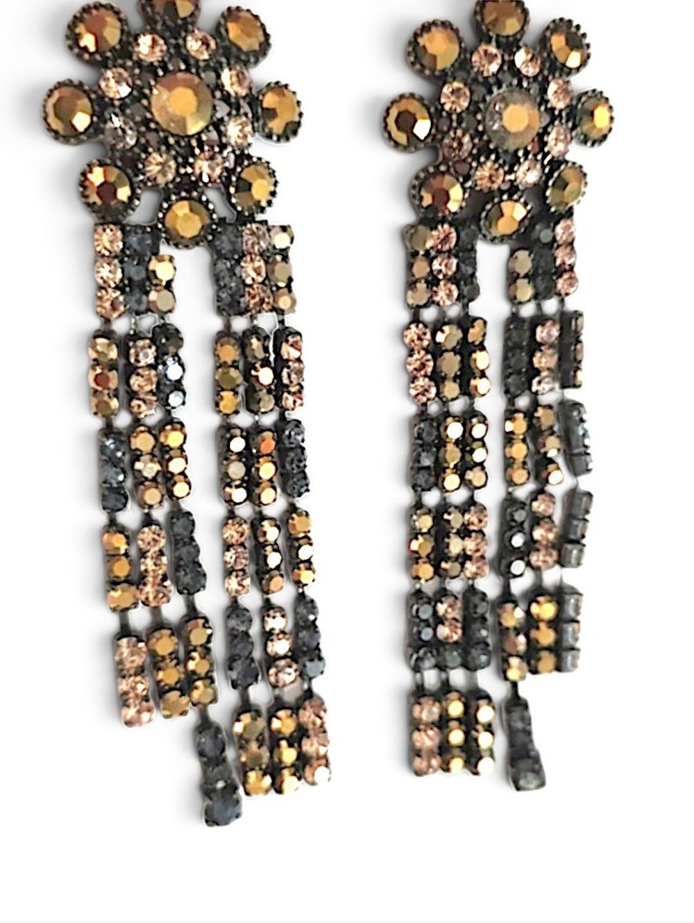ZARA Long Shiny Earrings